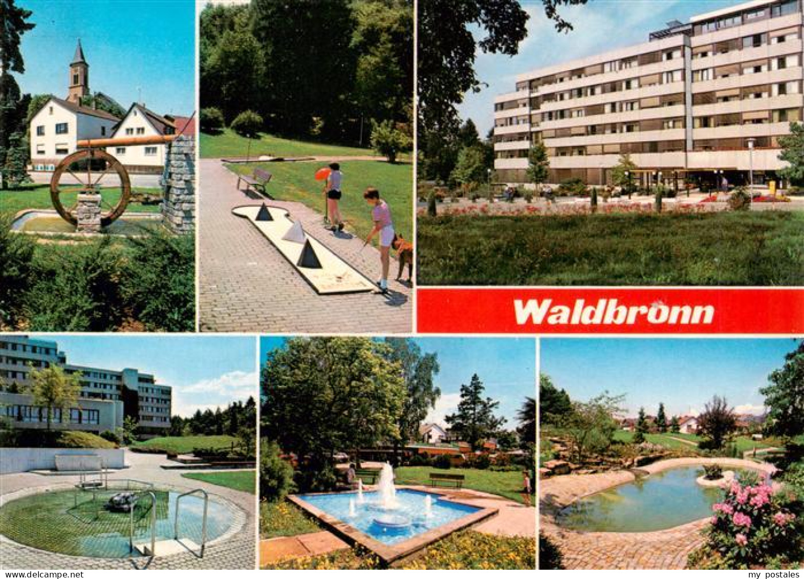 73937615 Waldbronn_Albtal Wasserrad Minigolf Thermalbad Teilansichten - Altri & Non Classificati