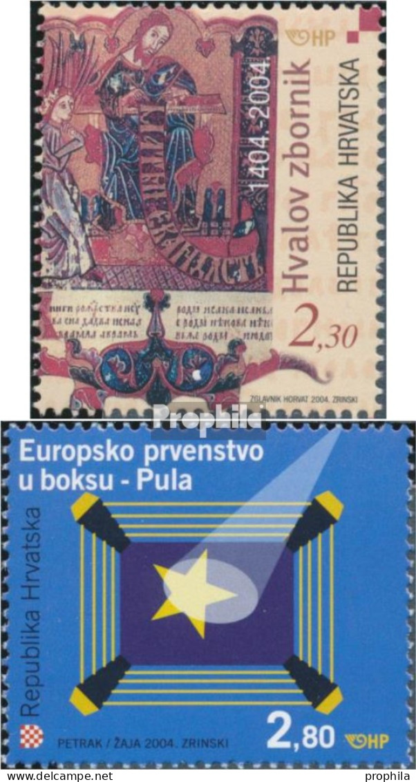 Kroatien 672,673 (kompl.Ausg.) Postfrisch 2004 Hvals Messbuch, Boxen - Croatia