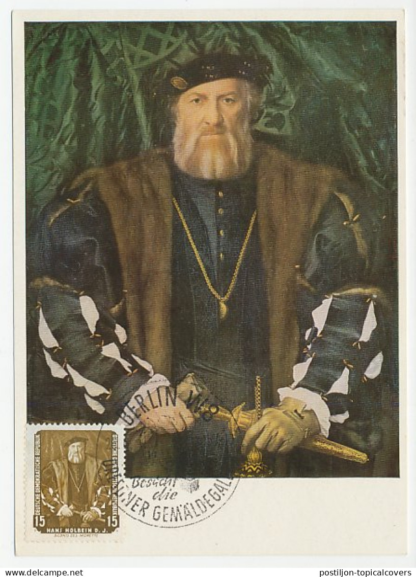 Maximum Card Germany / DDR 1957 Hans Holbein - Charles De Solier - Comte De Morette - Sonstige & Ohne Zuordnung