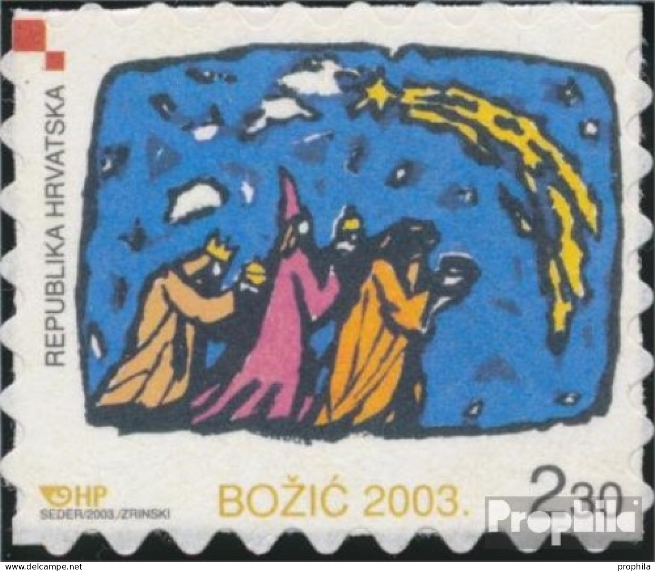 Kroatien 665 (kompl.Ausg.) Postfrisch 2003 Weihnachten - Kroatien