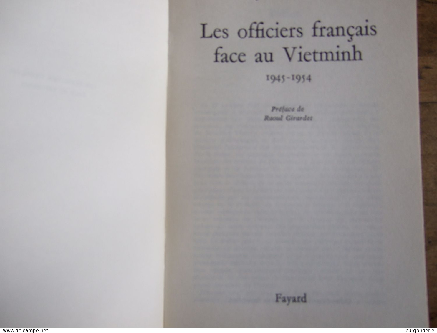 LES OFFICIERS FRANCAIS FACE AU VIETMINH  / JEAN FERRANDI / 1966  (GUERRE D'INDOCHINE) - Historia