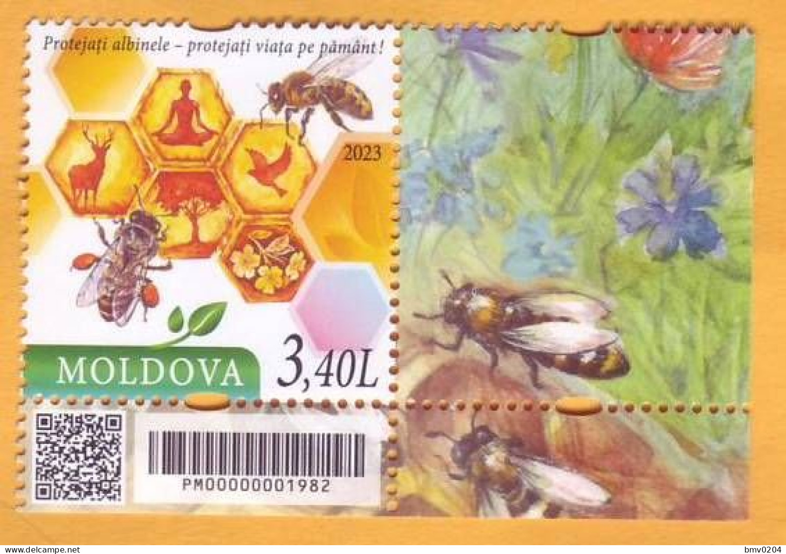 2023  Moldova Moldavie   „Apiculture. Protect The Bees - Protect Life On Earth!”  1v Mint - Moldavie