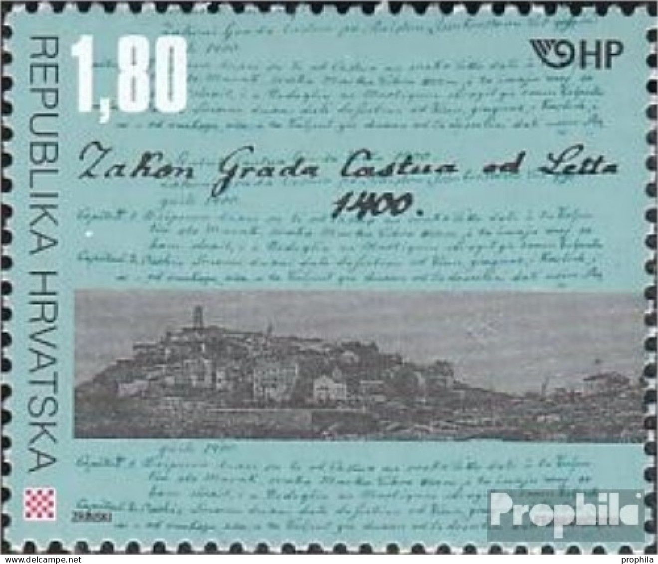 Kroatien 550 (kompl.Ausg.) Postfrisch 2000 Kastaver Statut - Kroatien