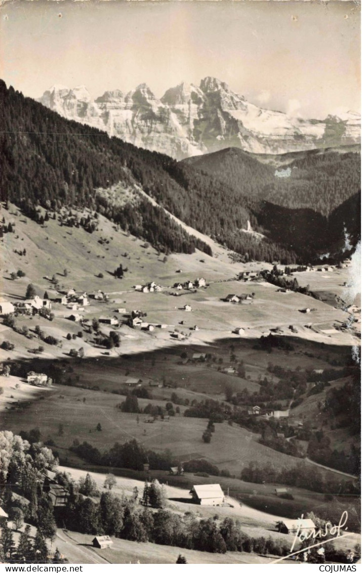 74 - CHATEL _S28386_ Vue Générale Et Les Dents Du Midi - JANSOL - CPSM 14x9 Cm - Châtel