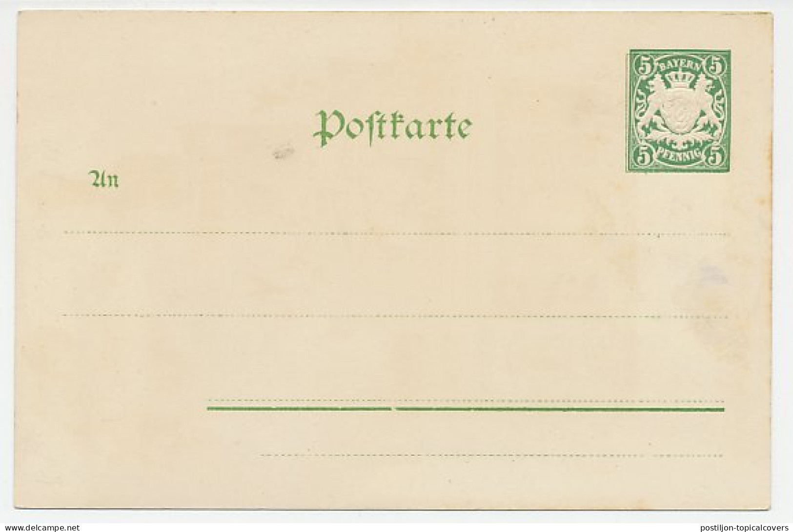 Postal Stationery Bayern 1898 Exhibition - Cherubin - Angel - Unclassified