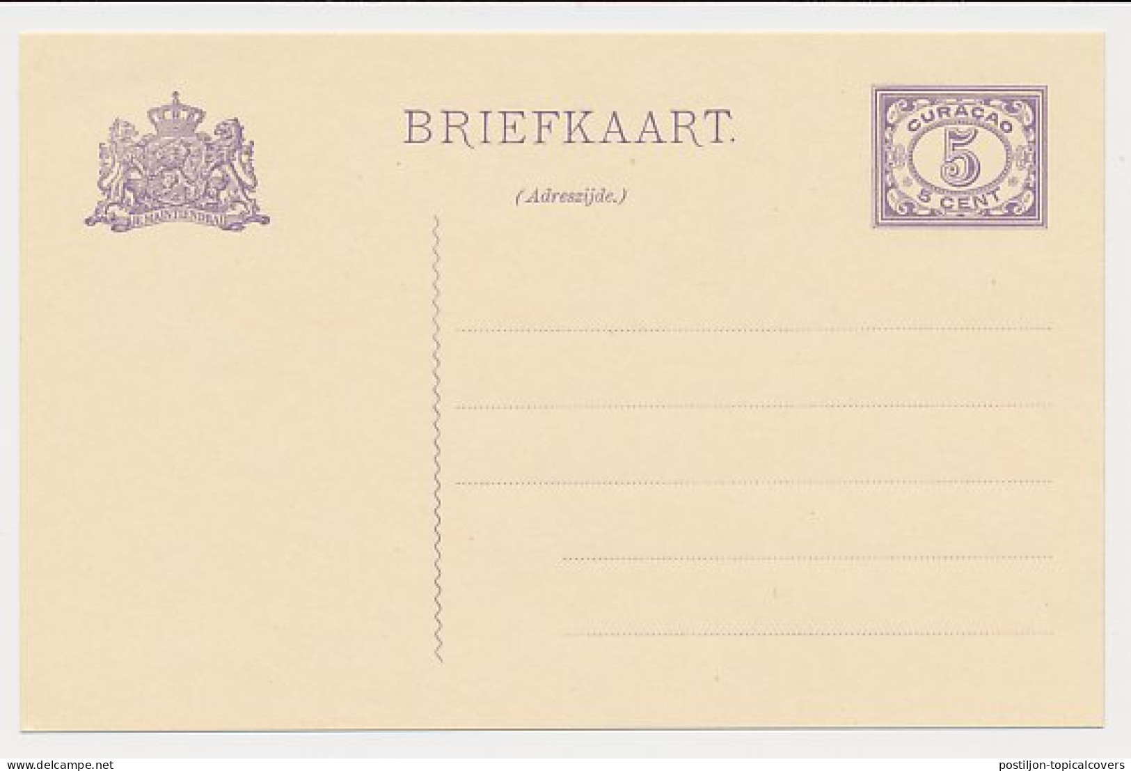 Curacao Briefkaart G. 35 - Niederländische Antillen, Curaçao, Aruba