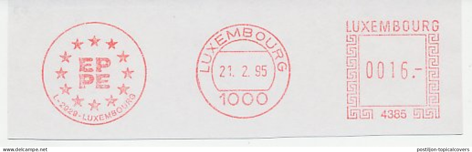 Meter Cut Luxembourg 1995 Europa - EP PE - Europese Instellingen