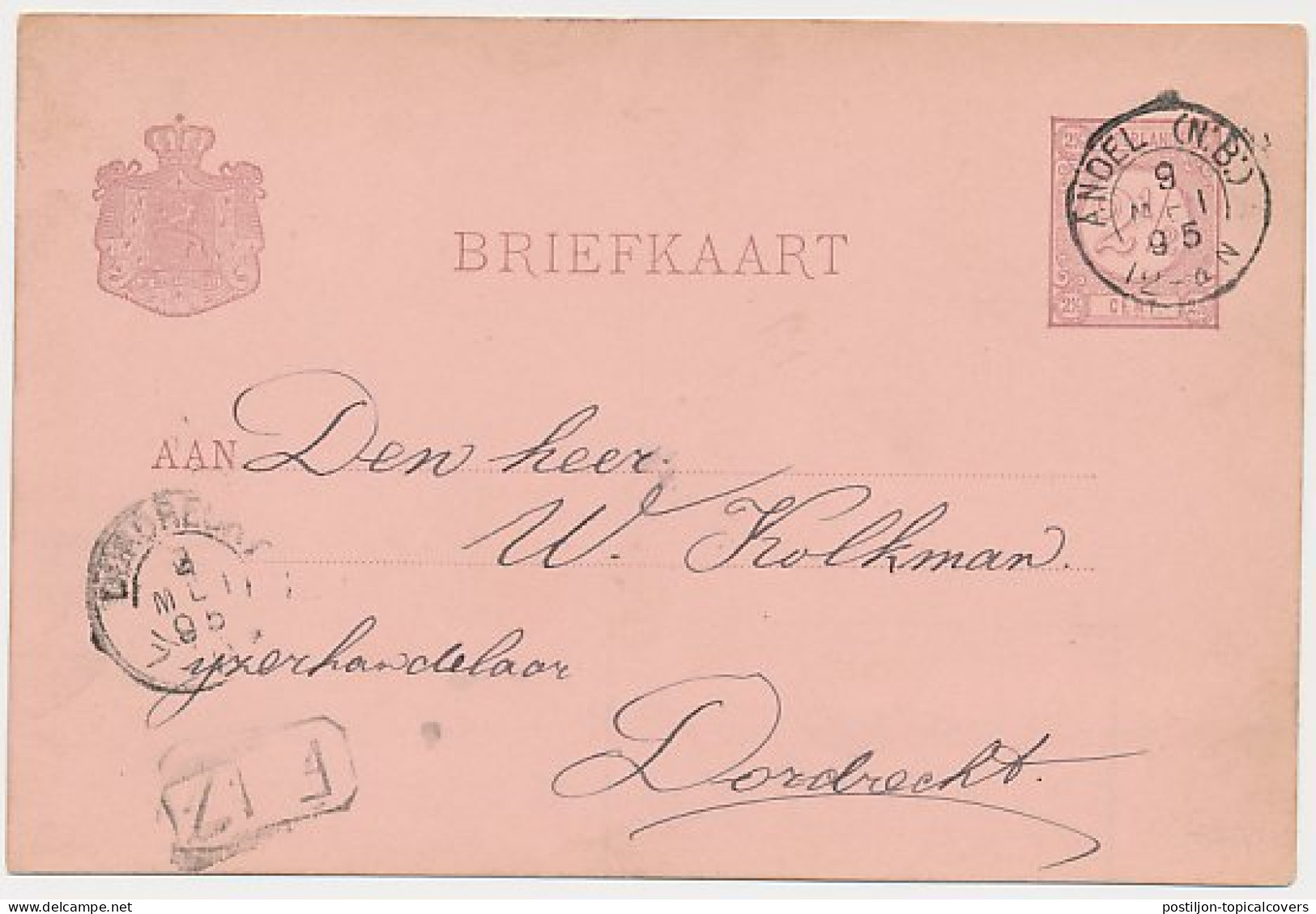 Kleinrondstempel Andel (N:B:) 1895 - Unclassified