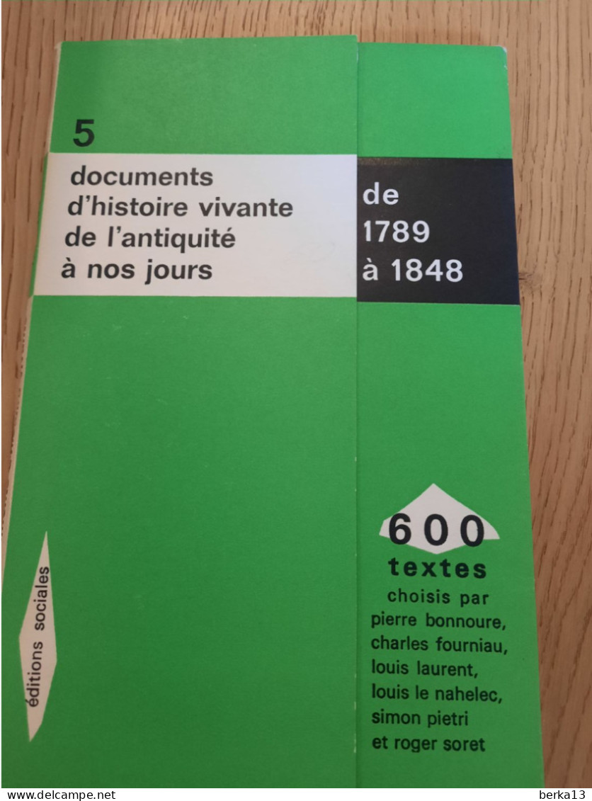 Documents D'histoire Vivante De L'Antiquité à Nos Jours N°5 De 1789 à 1848 1962 - History