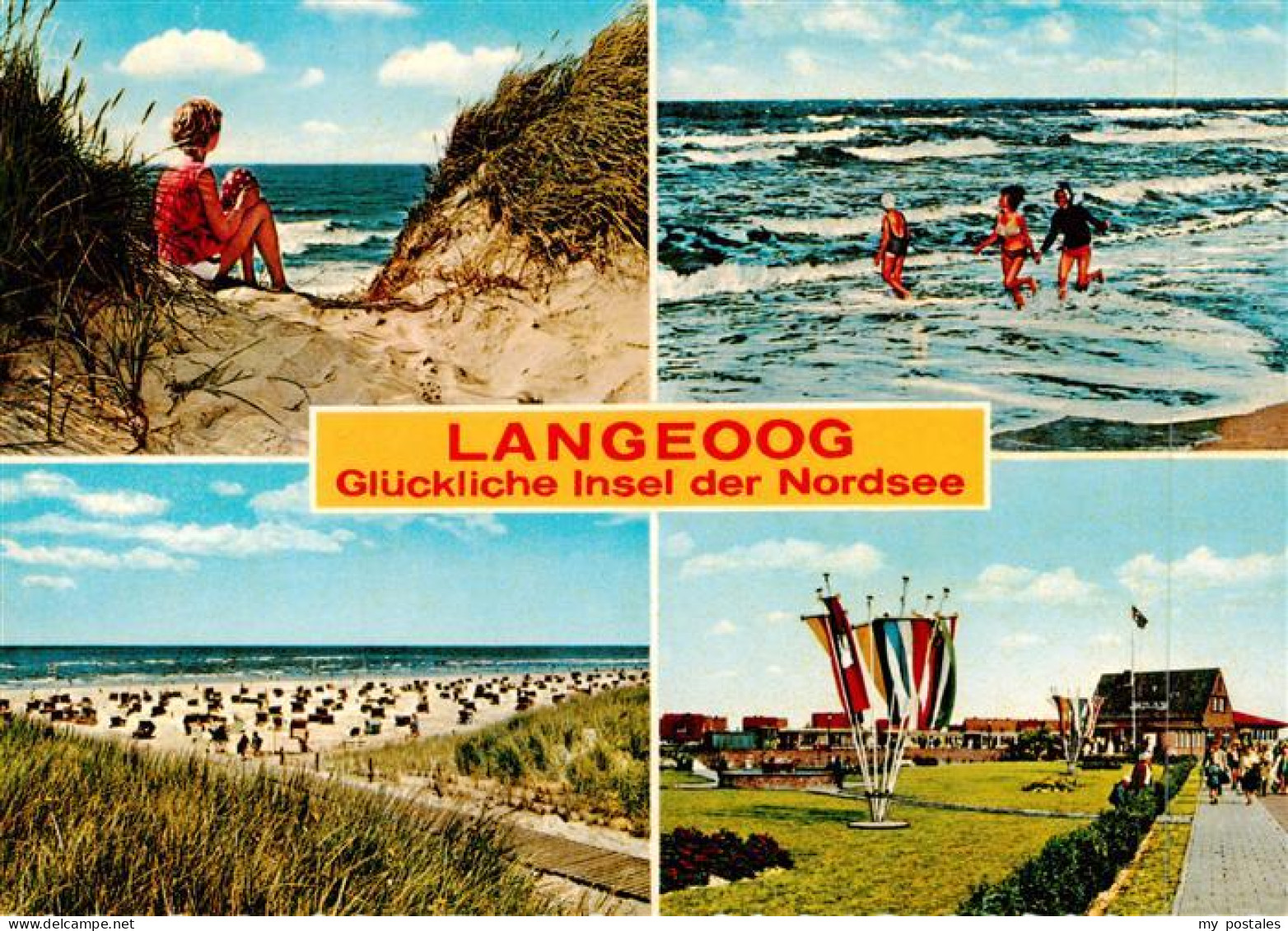 73937541 Langeoog_Nordseebad Duenen Strand Badespass Inselbahnhof - Langeoog