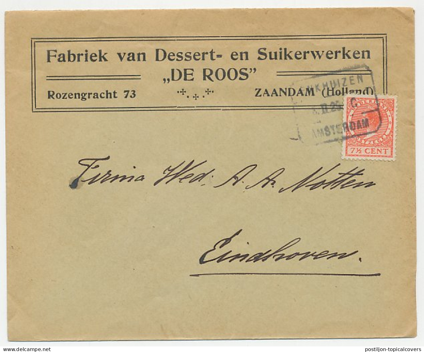 Firma Envelop Zaandam 1929 - Dessert / Suikerwerk - Sin Clasificación