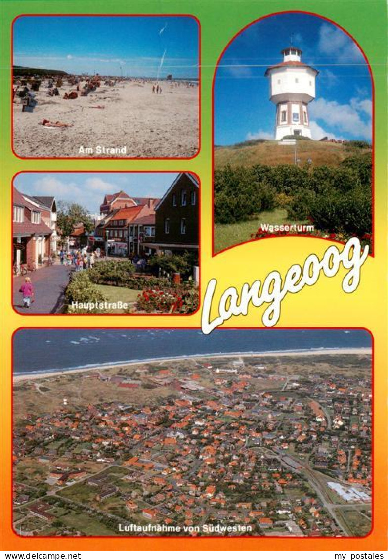 73937539 Langeoog_Nordseebad Strand Hauptstrasse Wasserturm - Langeoog