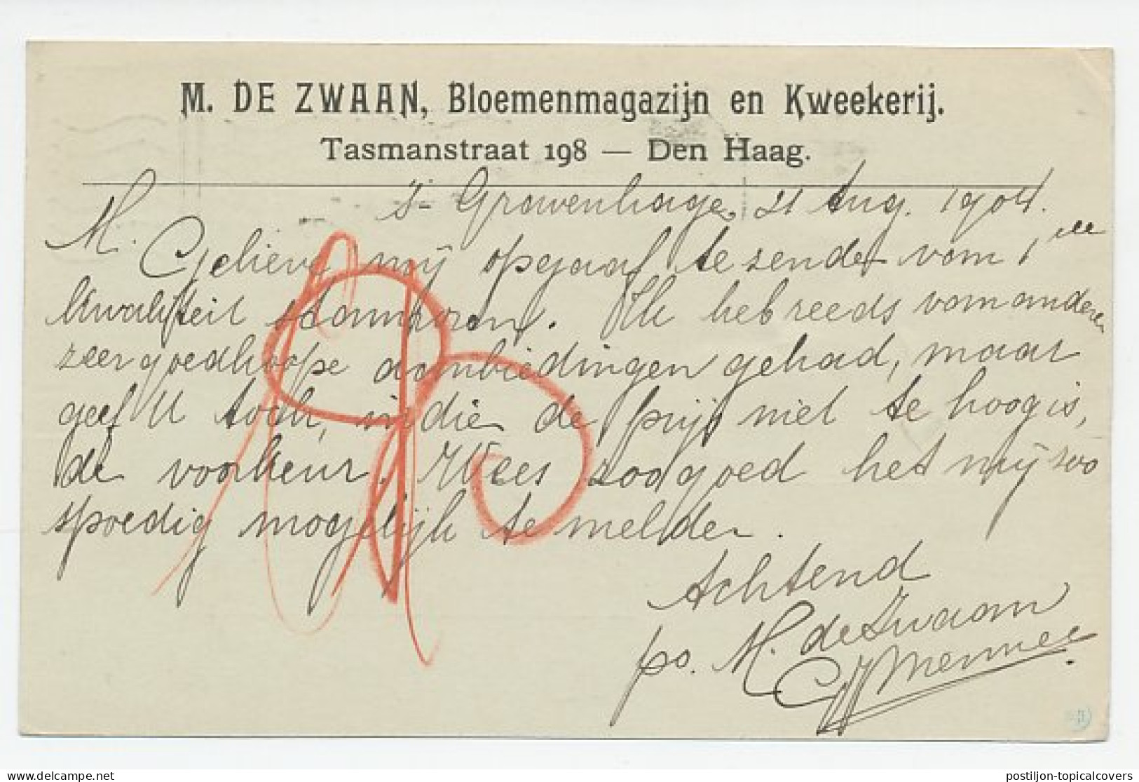 Machinestempel Den Haag 1904 - PEII - V. 204 - Zonder Classificatie