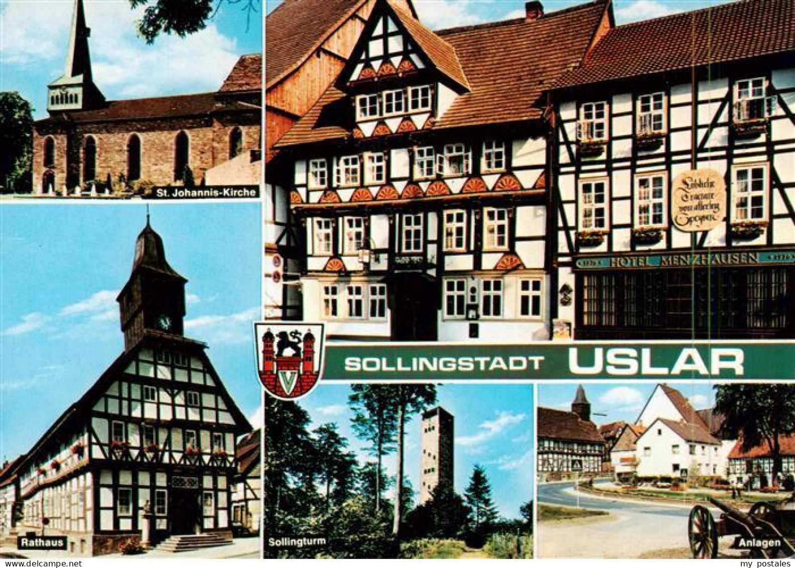 73937525 Uslar_Solling St Johanniskirche Rathaus Hotel Menzhausen Sollingturm An - Uslar