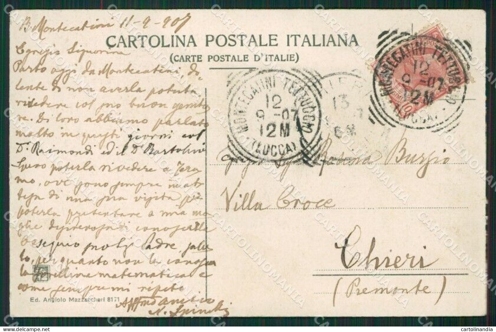 Pistoia Montecatini Terme Cartolina KVM0915 - Pistoia