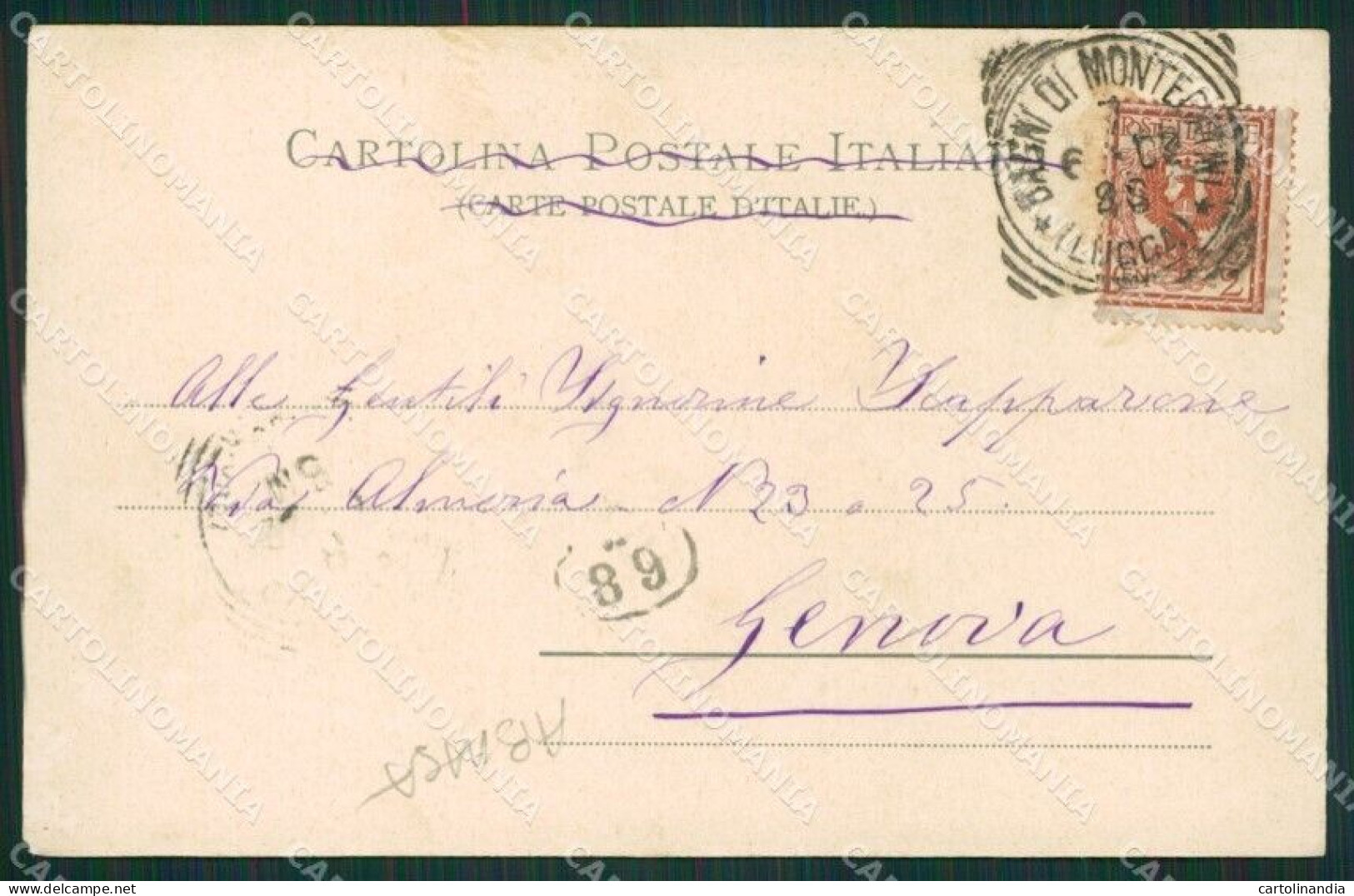 Pistoia Montecatini ABRASA Cartolina KVM0948 - Pistoia