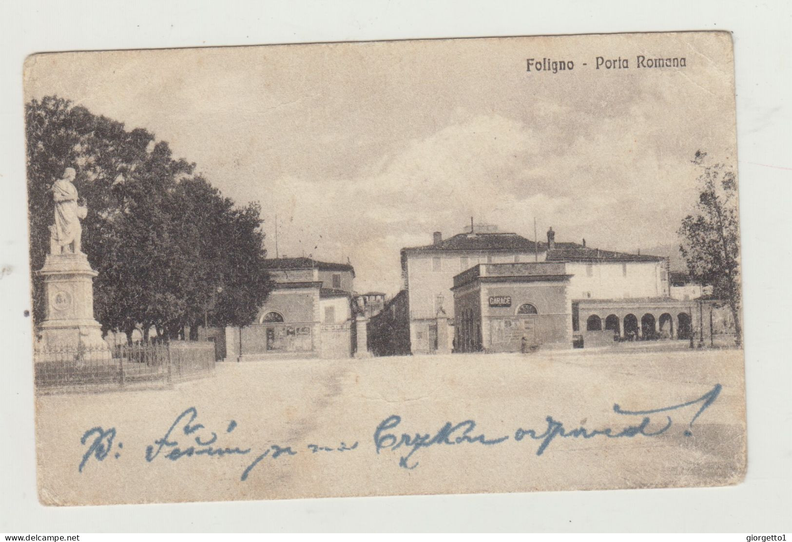 CARTOLINA FOLIGNO - PORTA ROMANA - POSTA MILITARE 52 DEL 1919 VERSO BOEMIA WW1 - Perugia