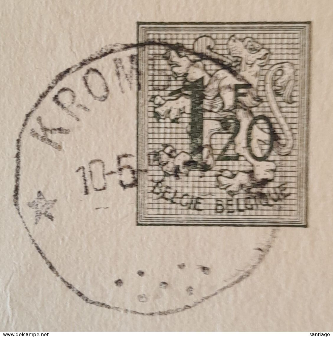 Sterstempel KROMBEKE Op Publibel 1237 - Postmarks With Stars