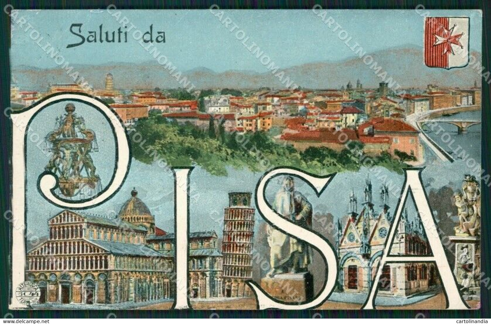 Pisa Città Saluti Da Cartolina KVM1074 - Pisa