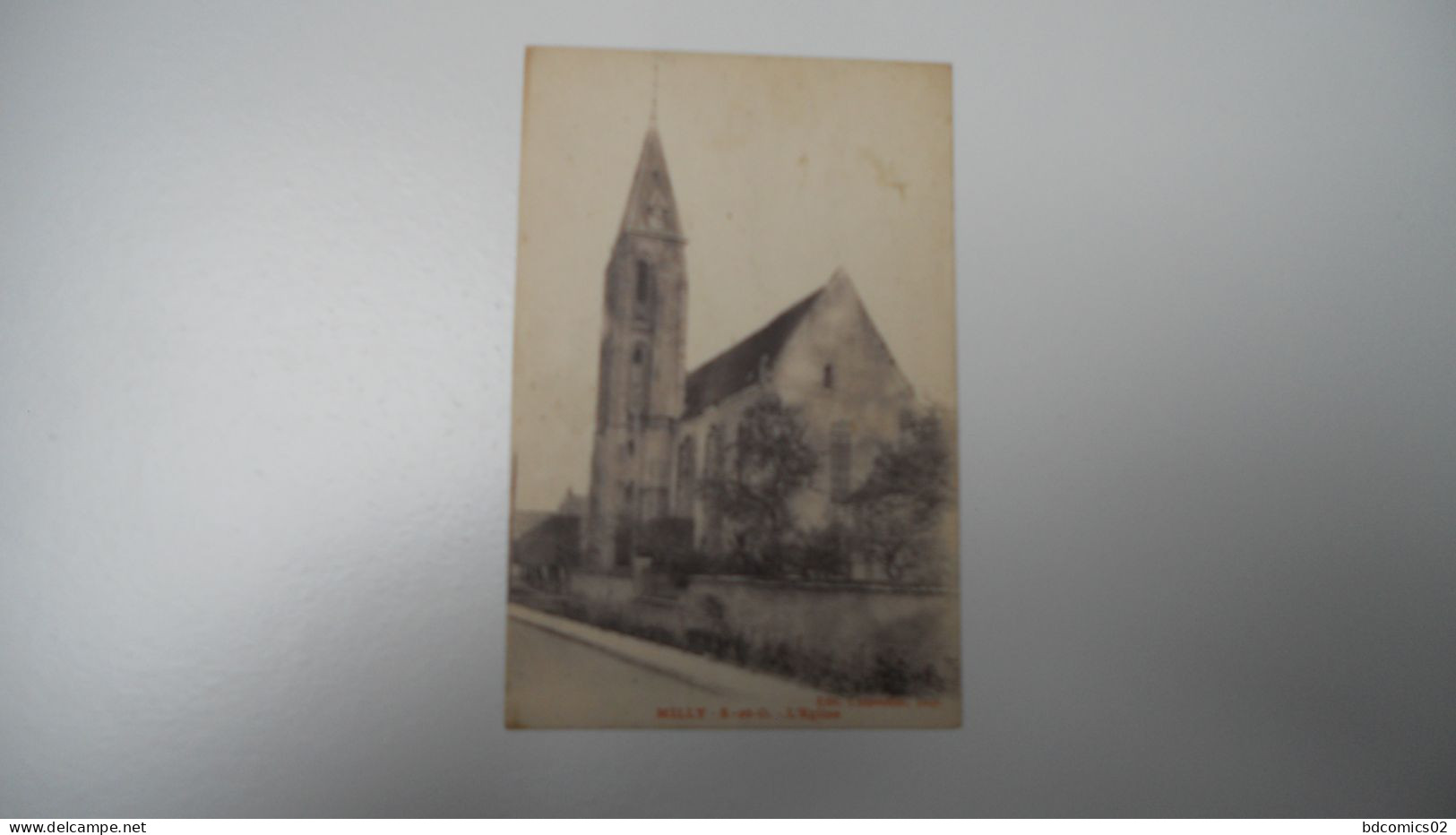 DEP 91 ESSONNE  CARTE ANCIENNE EN N/BL MILLY  L'EGLISE EDIT LUTZVEILLER  DE 1926////BE+ - Milly La Foret