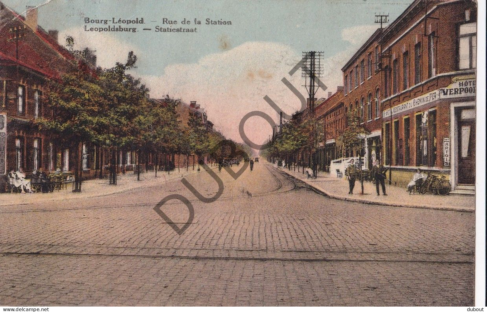 Postkaart - Carte Postale - Bourg-Léopold - Rue De La Station    (C5897) - Leopoldsburg