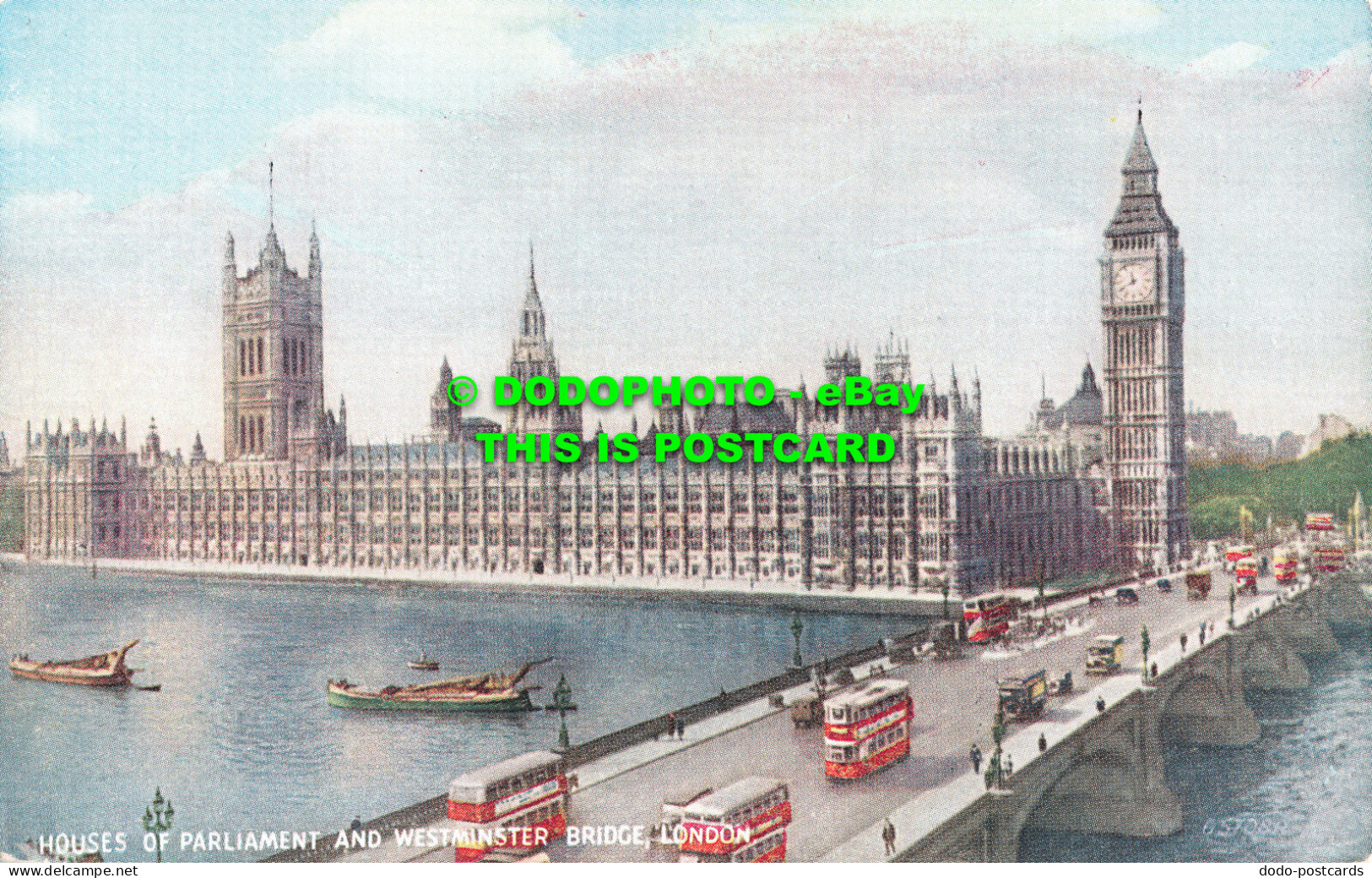 R478852 London. Houses Of Parliament And Westminster Bridge. Valentine. Valesque - Sonstige & Ohne Zuordnung