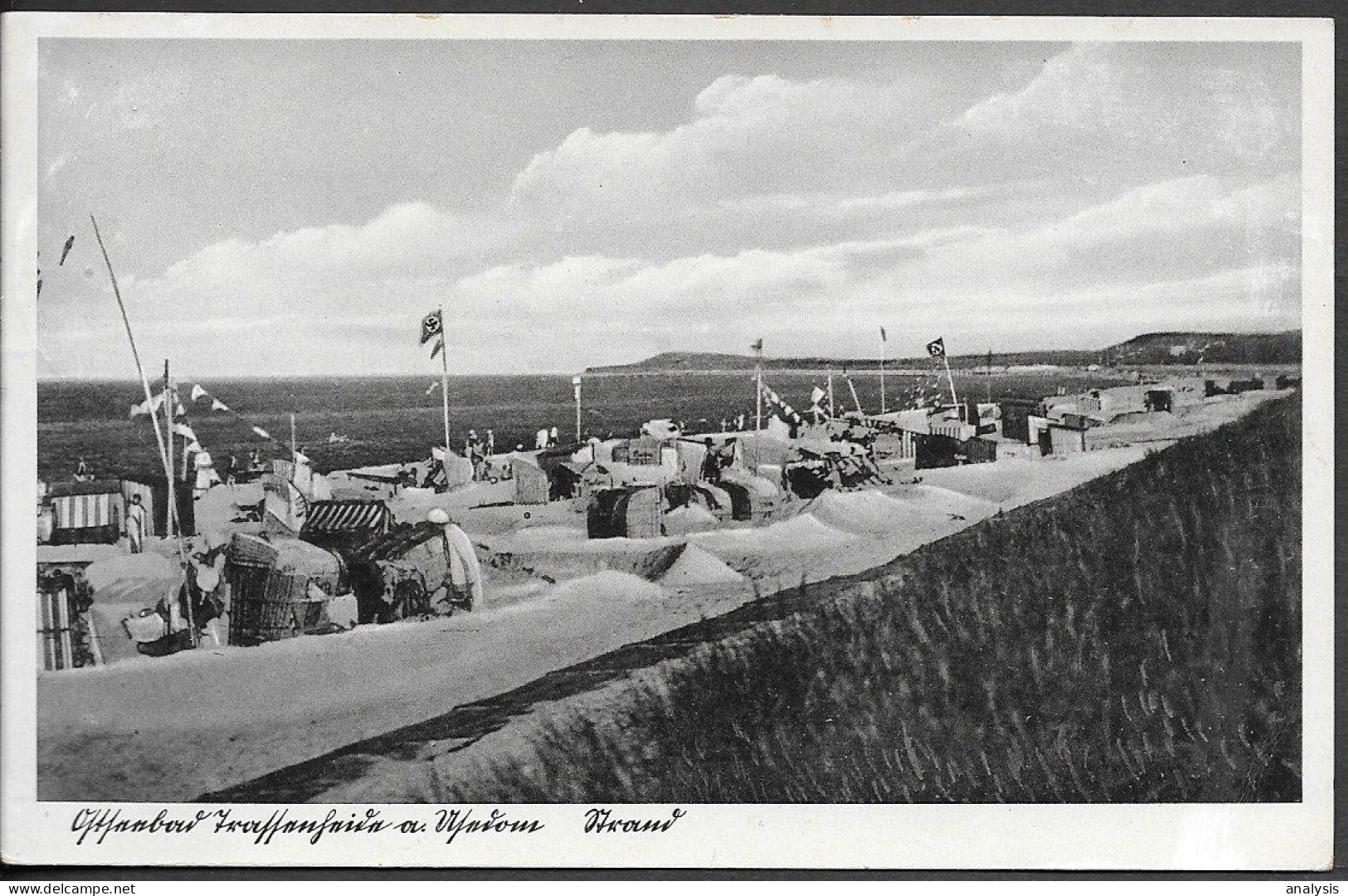 Germany Usedom Island Trassenheide Coastal View Old PPC 1938 Mailed - Usedom