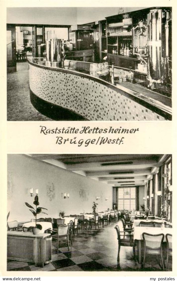 73937353 Bruegge_Luedenscheid_Westfalen Raststaette Hettesheimer Theke Gastraum - Lüdenscheid