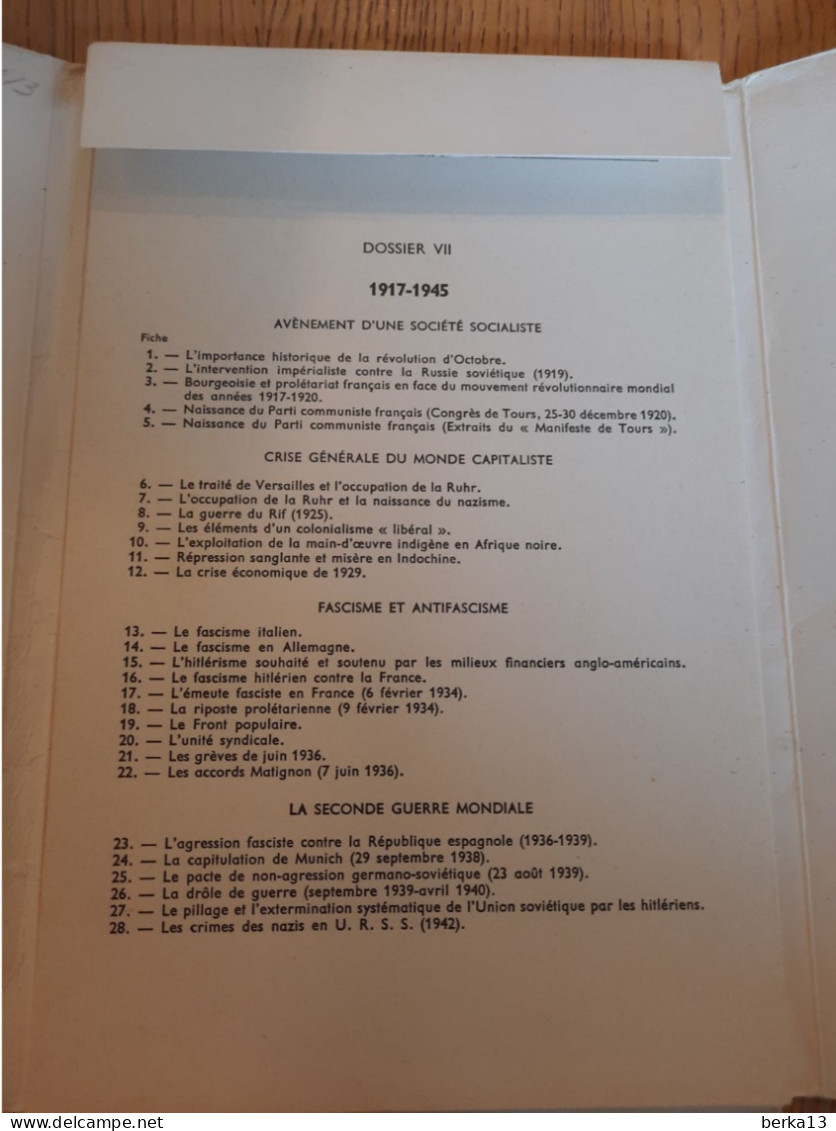 Documents D'histoire Vivante De L'Antiquité à Nos Jours N°7 De 1917 à 1945-1962 - Historia