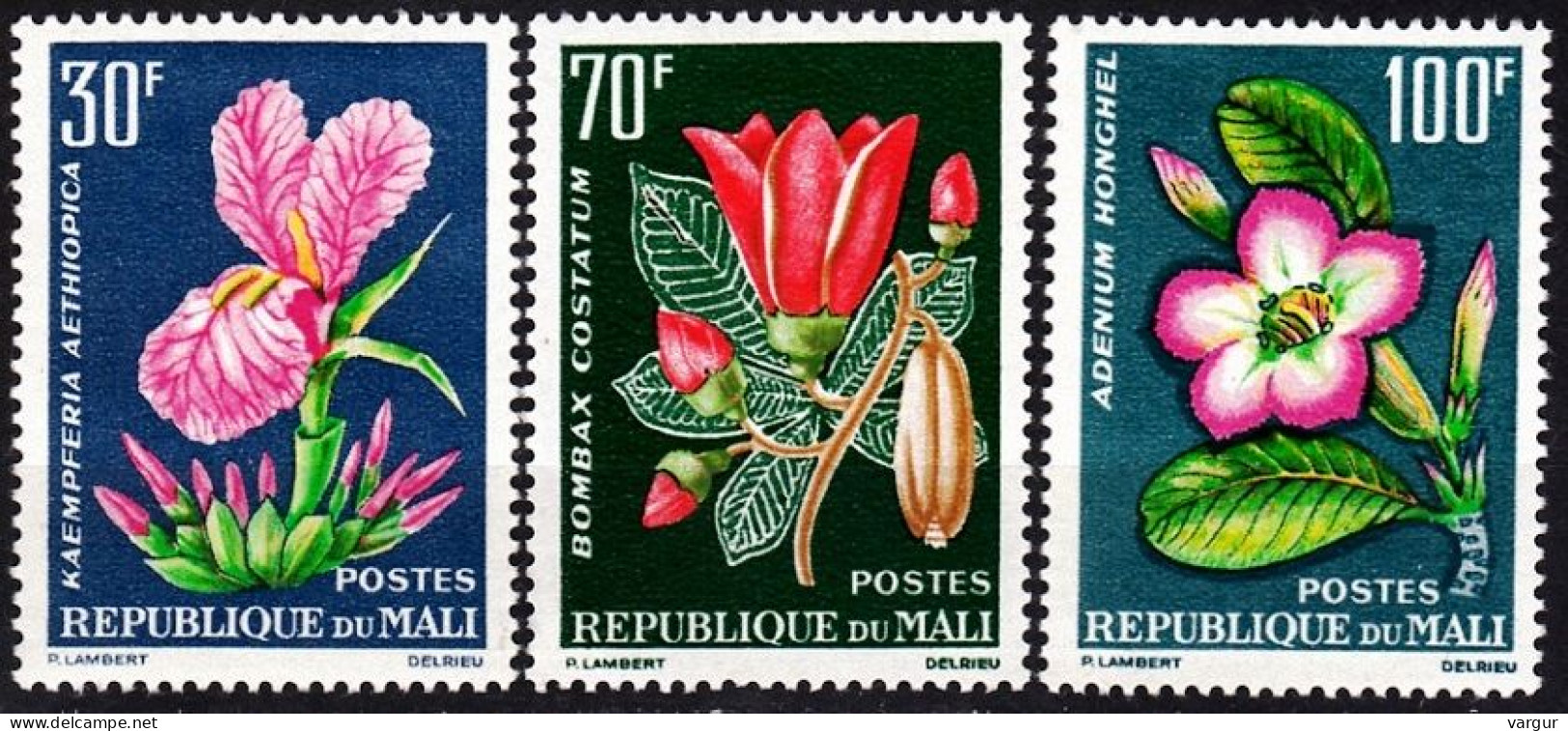 MALI 1963 FLORA Plants: Flowers. Complete Set, MNH/MH - Altri & Non Classificati