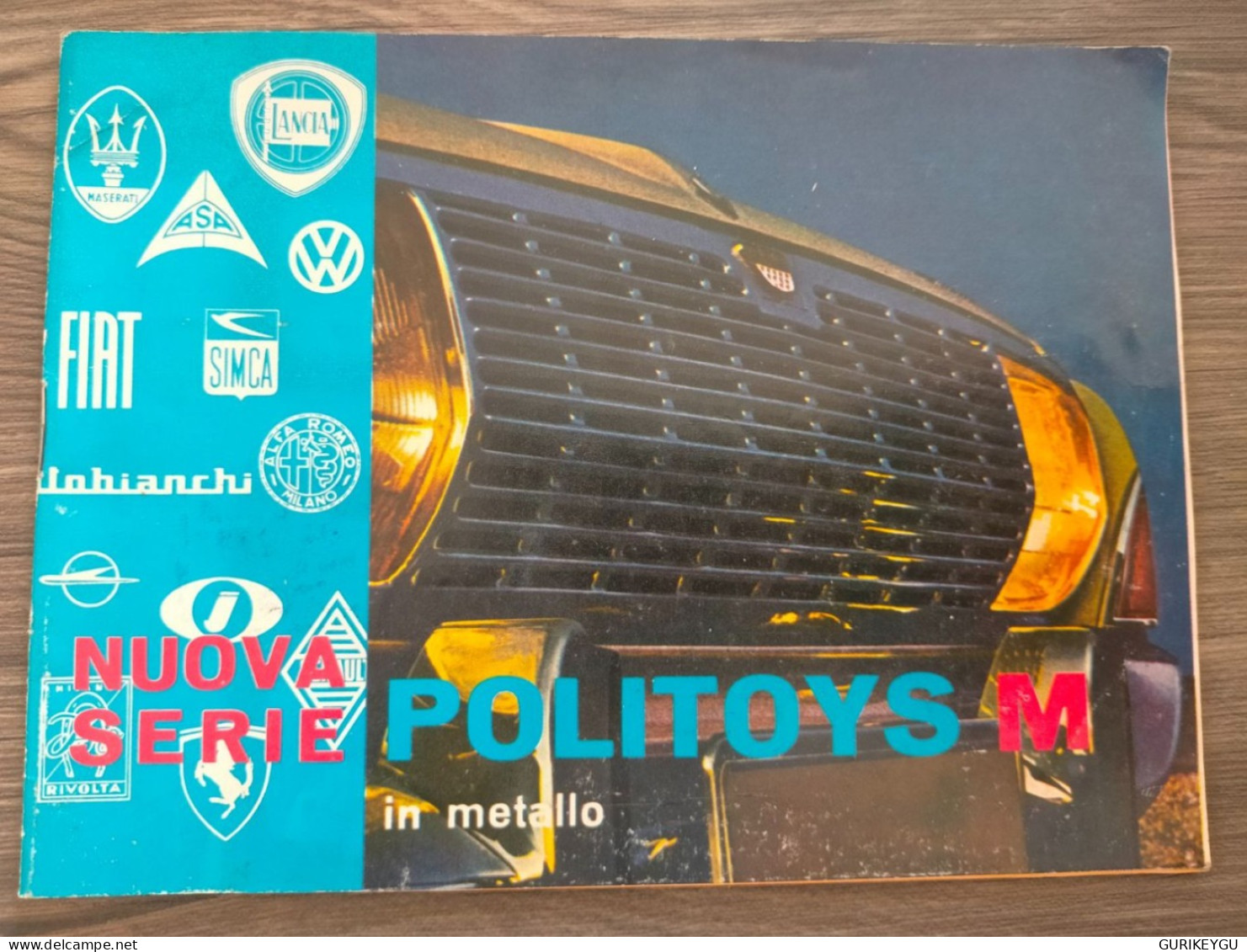 Catalogue POLITOYS M NUOVA SERIE Lancia MASERATI SIMCA LANCIA FIAT IN METALLO Alfa Romeo - Andere & Zonder Classificatie