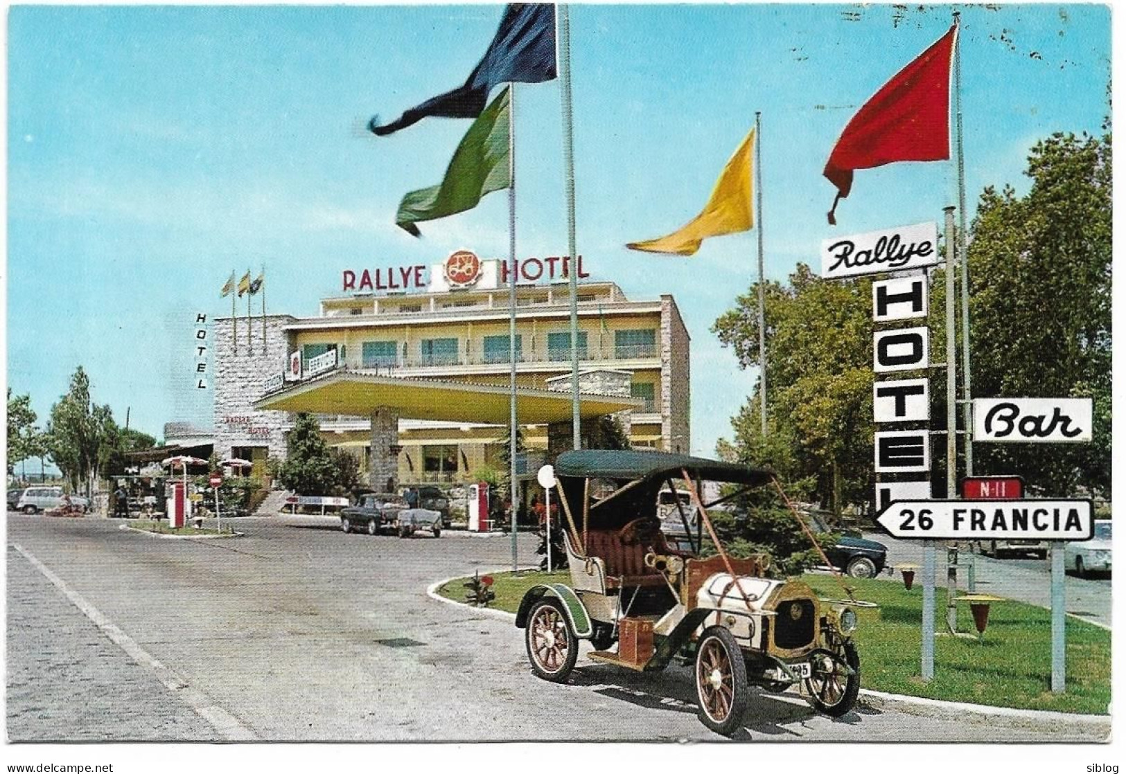 CPSM - Rallye Hotel - FIGUERAS - Voiturette Le Zèbre 1908 - Autres & Non Classés