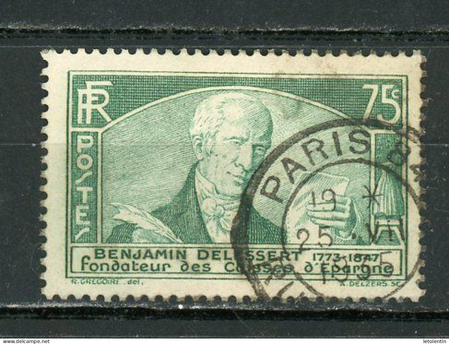 FRANCE - CAISSES D'EPARGNE - N° Yvert 303 Obli. Ronde De “ALLEVARD” De 1935 - Oblitérés