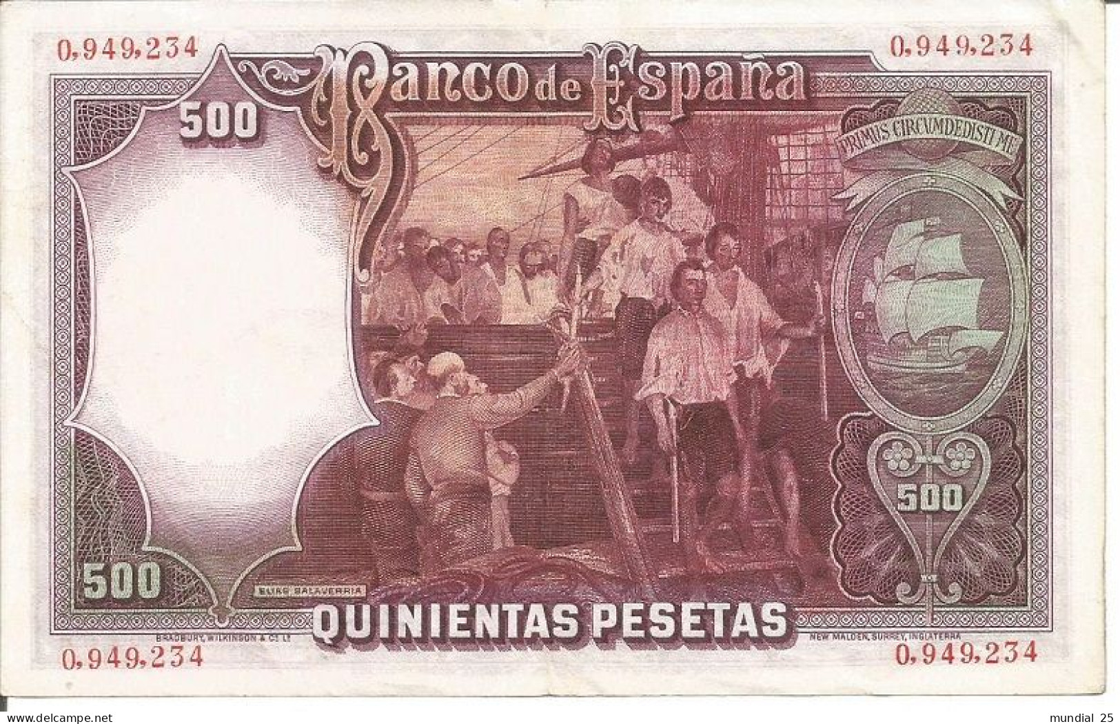 SPAIN 500 PESETAS 25/04/1931 - 500 Peseten