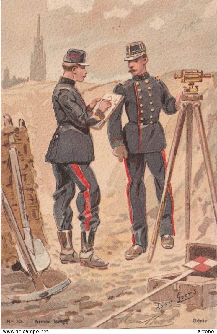 Belgian Army ARMEE BELGE - Génie - Illustrateur Louis Geens - Regimente