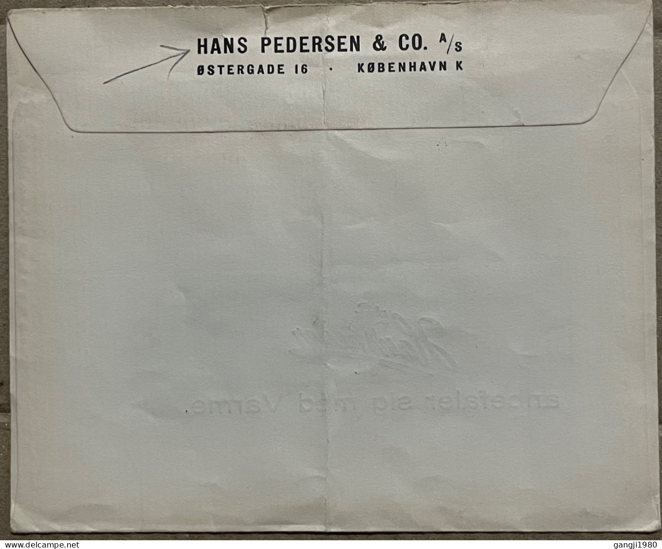 DENMARK 1952, ADVERTISING COVER USED, METER PICTURE SLOGAN CANCEL, SPECIAL FEE GEBYR STAMP, HANS PEDERSEN &CÓ. - Lettres & Documents