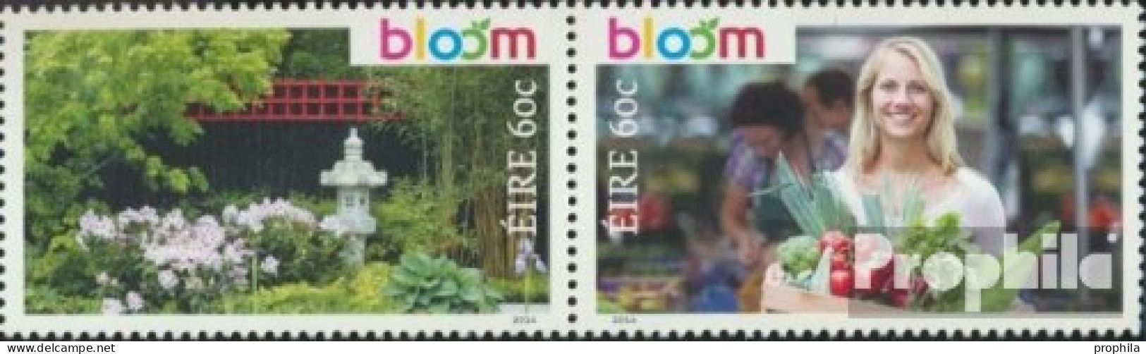 Irland 2092-2093 Paar (kompl.Ausg.) Postfrisch 2014 Gartenfestival Bloom 2014 - Unused Stamps