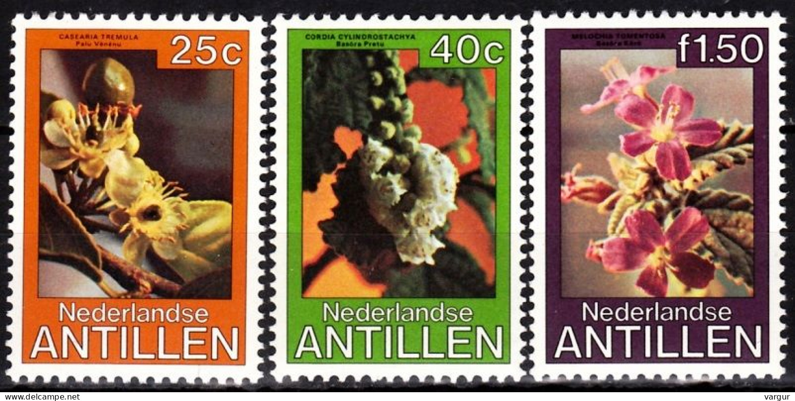 NETHERLANDS ANTILLES 1979 FLORA Plants: Flowers. Complete Set, MNH - Altri & Non Classificati