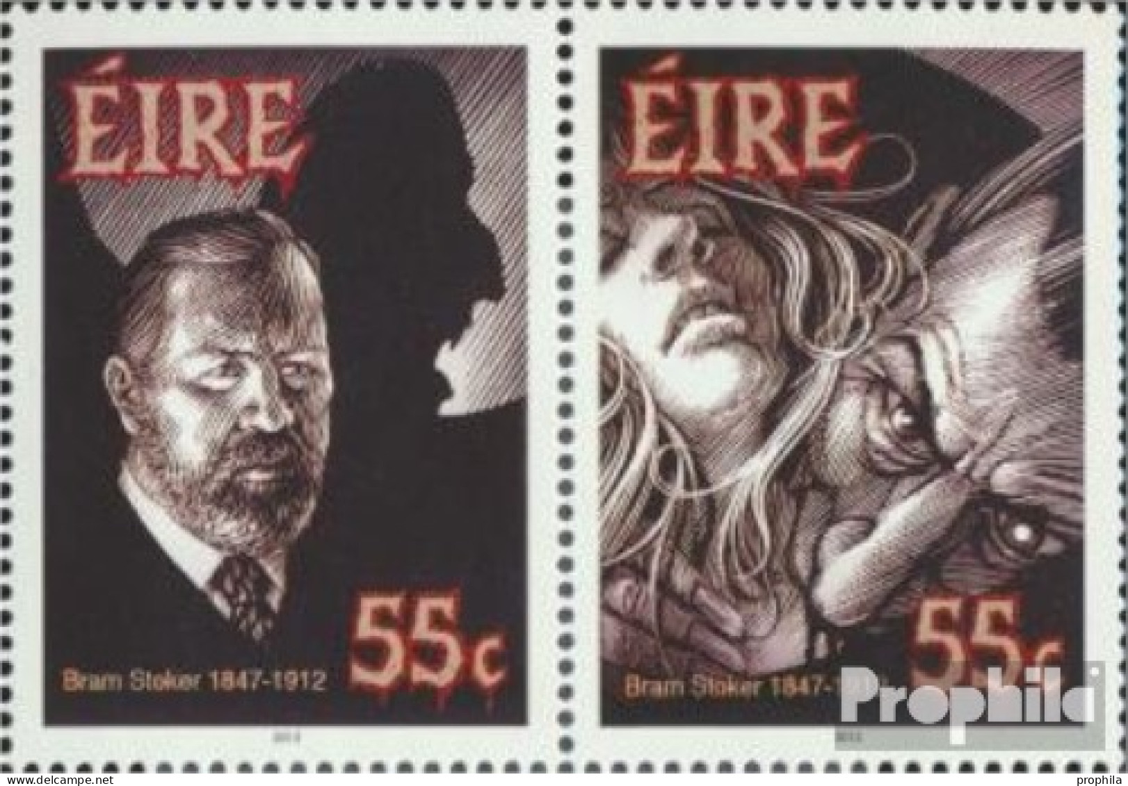 Irland 2012-2013 Paar (kompl.Ausg.) Postfrisch 2012 Bram Stoker - Dracula - Unused Stamps