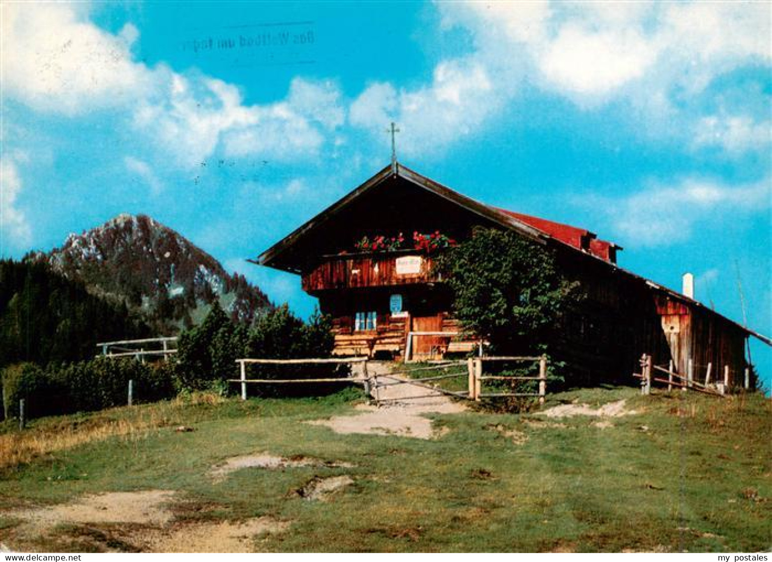 73937203 Aueralm_Auer-Alm_1300m_Bad_Wiessee Berggasthof Auer Alm Mit Fockenstein - Bad Wiessee