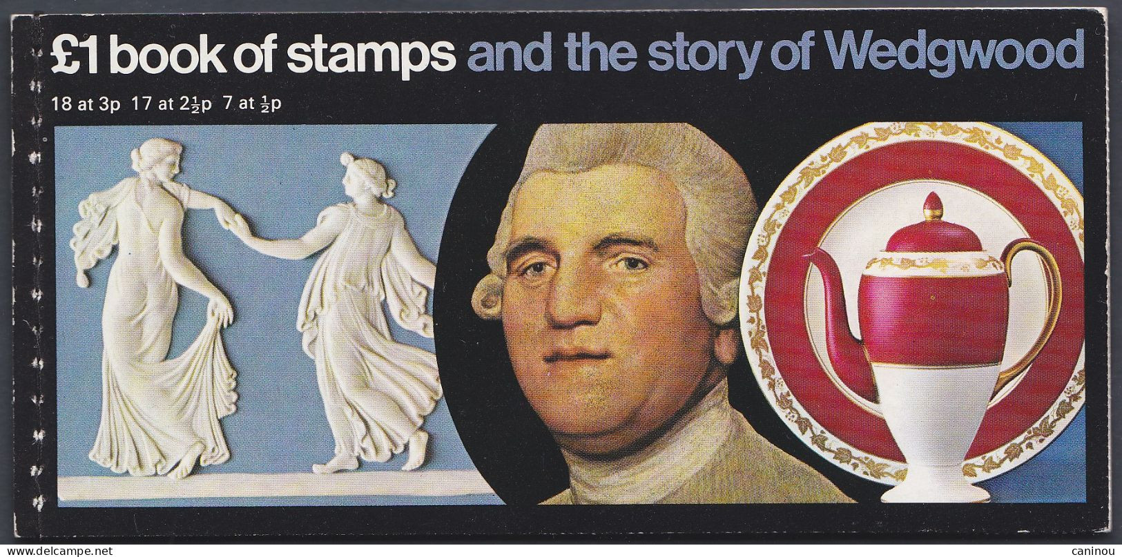 GRANDE BRETAGNE CARNET PRESTIGE Y & T C 605a SG DX 1 WEDGWOOD 1 1972 - Postzegelboekjes