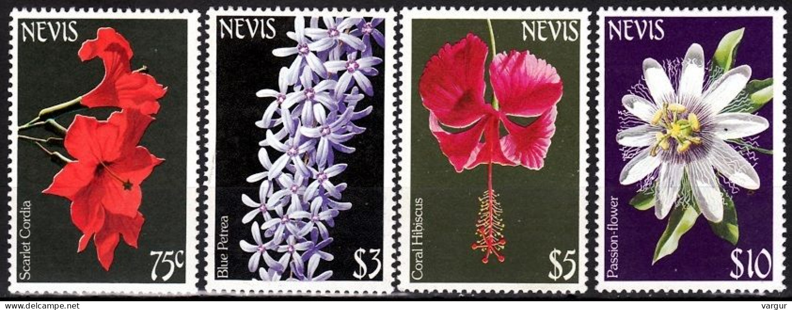 NEVIS 1984 FLORA Plants: Flowers. Highest Values (short Set), MNH - Autres & Non Classés