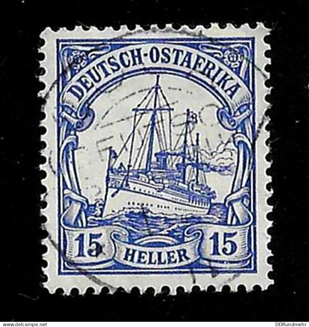 1906 SMS Hohenzollern  Michel DR-OA 33a Stamp Number DR-OA 34a Yvert Et Tellier DR-OA 33 Used - Duits-Oost-Afrika