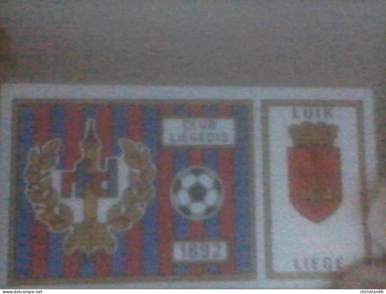 FOOTBALL 1976  : STICKER CLUB LIEGEOIS - Franse Uitgave