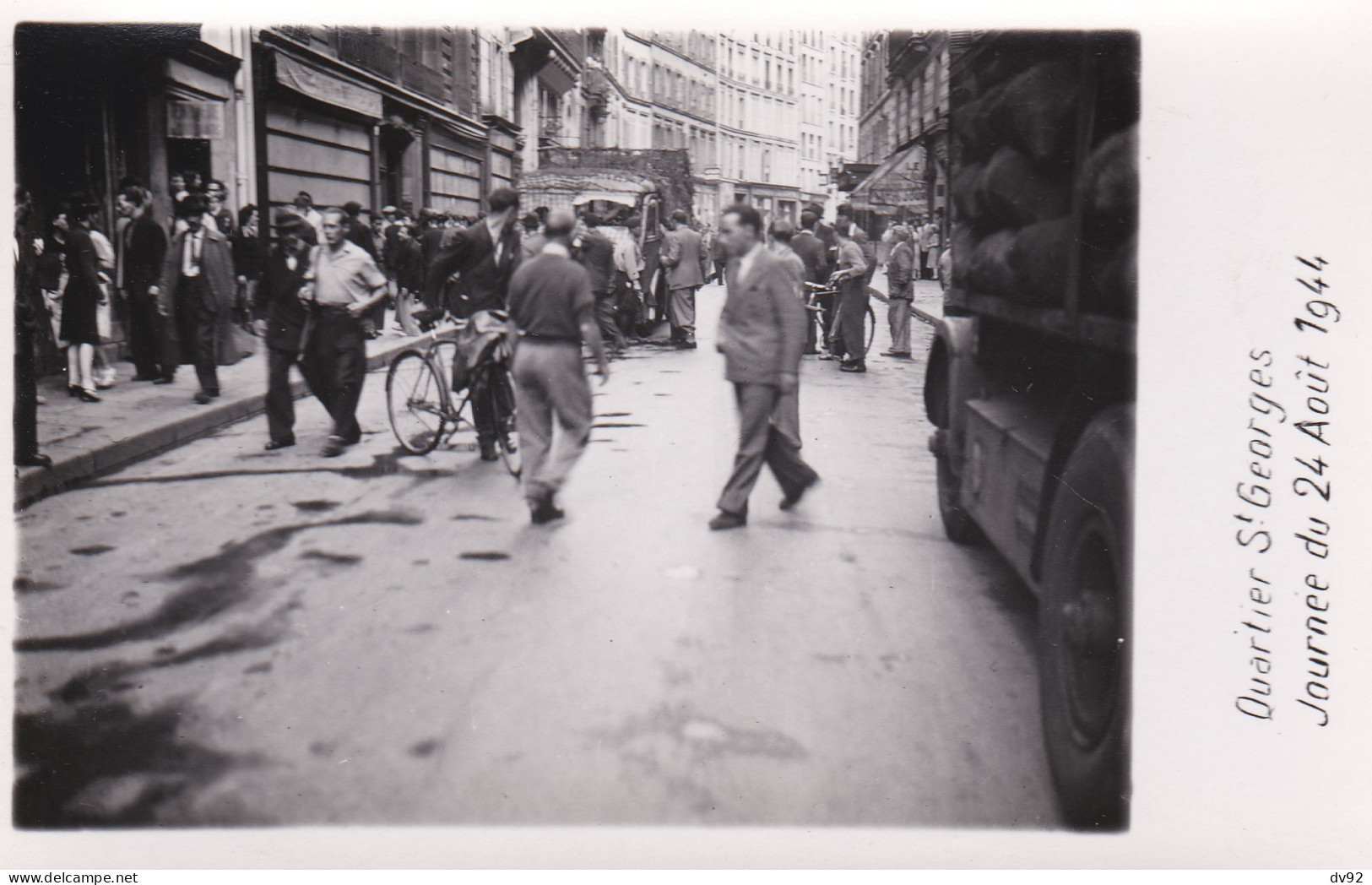 PARIS LIBERATION LES BARRICADES DU QUARTIER SAINT GEORGES JOURNEE DU 25 AOUT 1944  - Arrondissement: 09