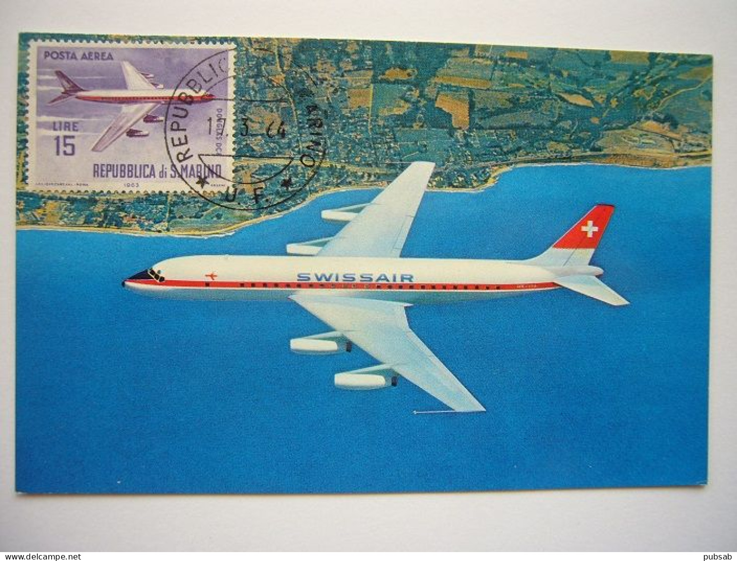 Avion / Airplane / SWISSAIR / Douglas DC-8 / Carte Maximum - 1946-....: Ere Moderne