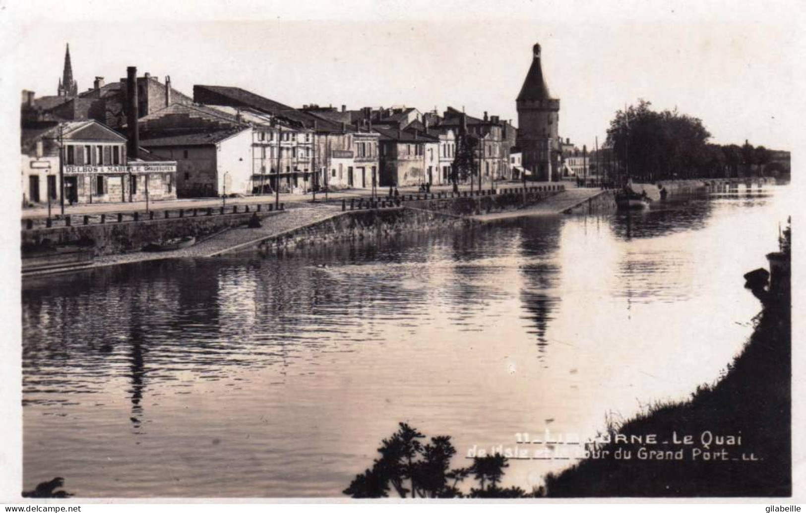 33 - Gironde -  LIBOURNE -  La Quai De L'isle Et La Tour Du Grand Port - Libourne