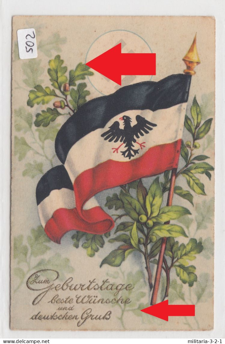 502, Frühe Patriotika Geburtstag Postkarte Aus Den 20er Jahren Sehr Selten ! - 1939-45