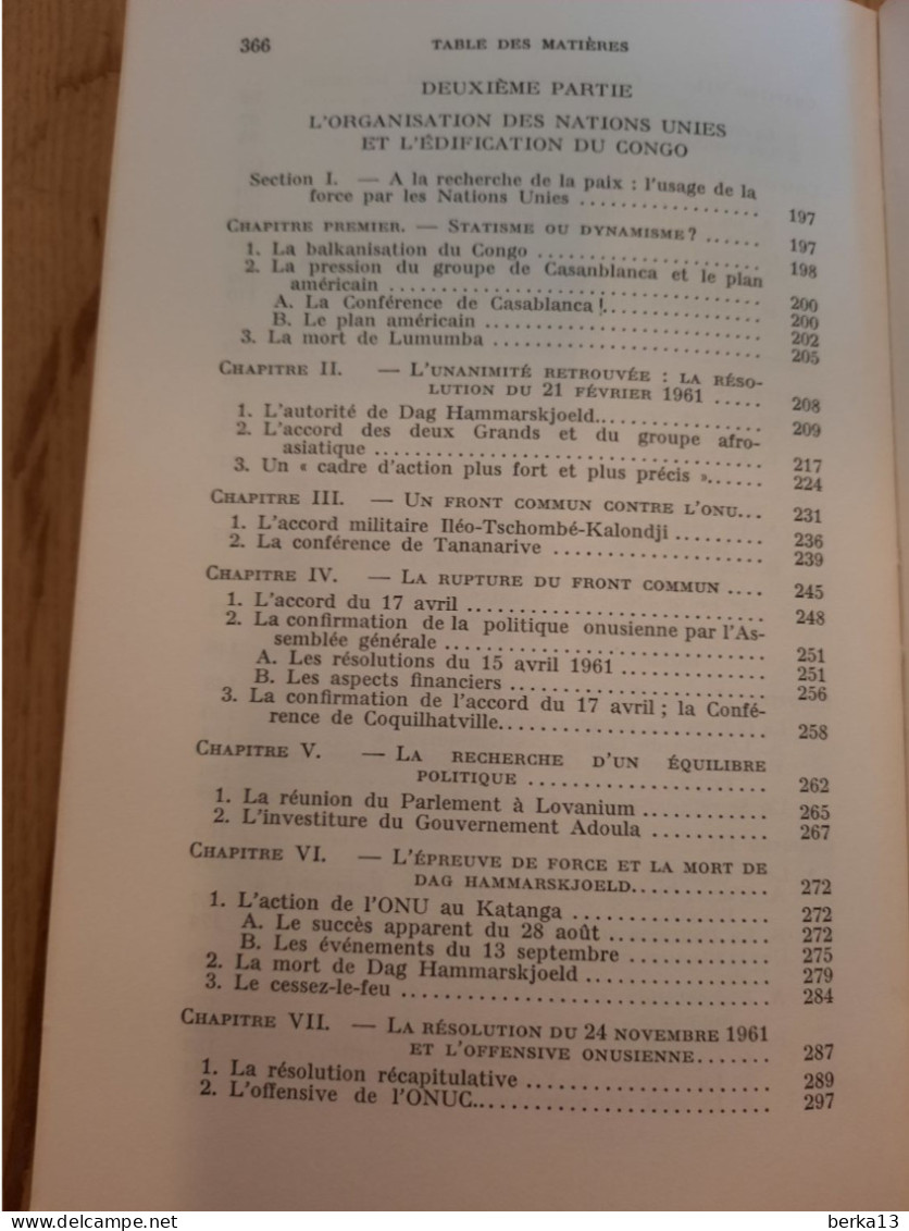 L'ONU Et L'affaire Du Congo LECLERCQ 1964 - Politiek