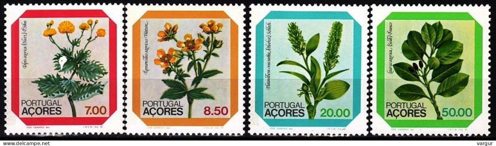 PORTUGAL AZORES 1981 FLORA Plants: Flowers. Complete Set, MNH - Altri & Non Classificati